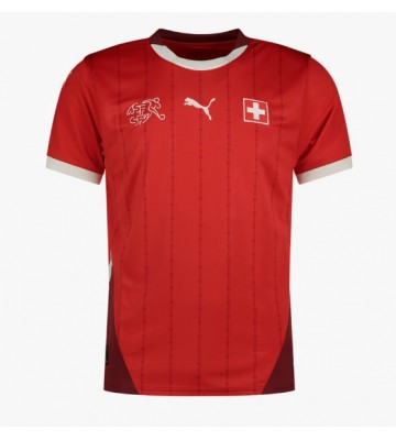 Schweiz Replika Hjemmebanetrøje EM 2024 Kortærmet